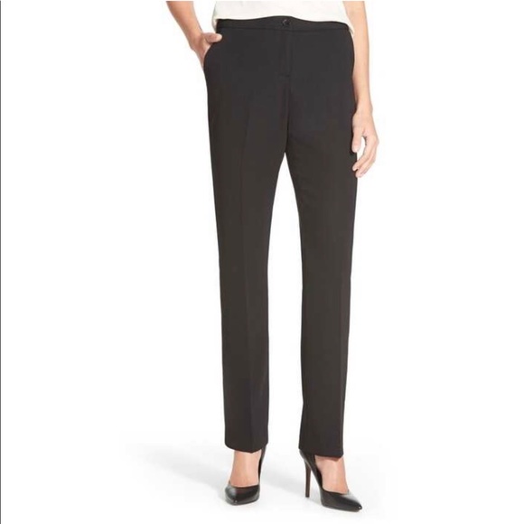 Ivanka Trump Straight Leg Black Dress Pants Size 14 NWT - Picture 1 of 9